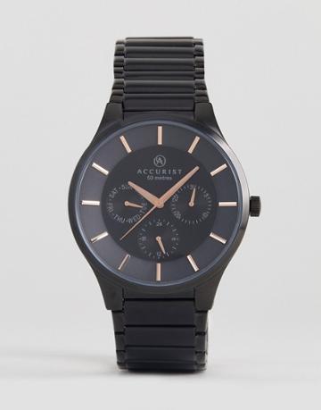 Accurist 7186.01 Bracelet Watch In Black - Black