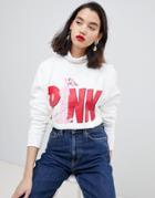 Essentiel Antwerp Pink Panther Sweatshirt - White