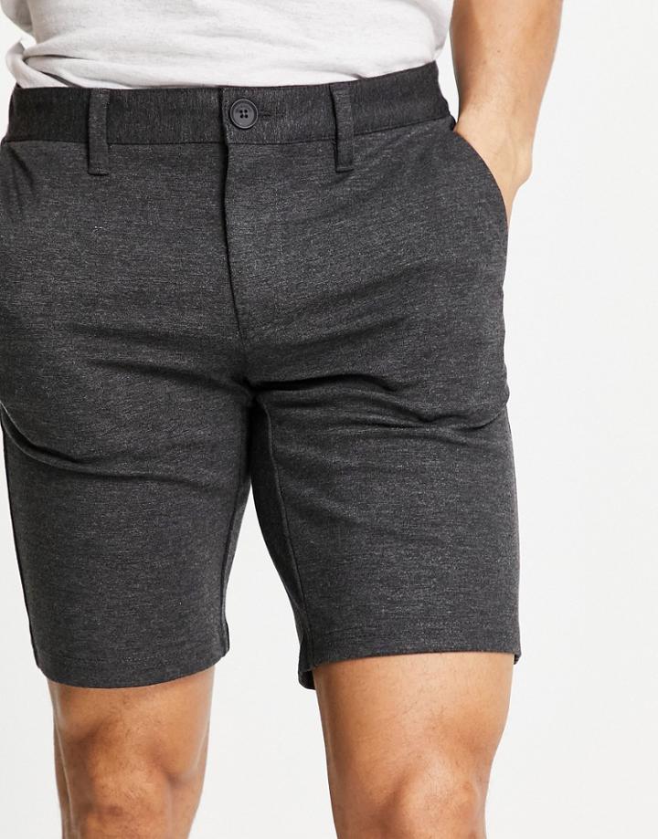 Only & Sons Smart Jersey Shorts In Gray-grey