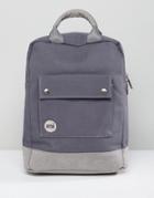 Mi-pac Tote Backpack In Charcoal - Navy