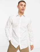 Jack & Jones Essentials No-iron Smart Shirt In Super Slim Fit White