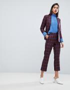 Y.a.s Check Crop Pants Two-piece-multi