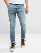 Nudie Jeans Co Lean Dean Jean Silver Lake Wash - Blue