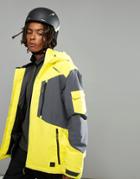 O'neill Cue Ski Jacket In Neon Yellow - Yellow