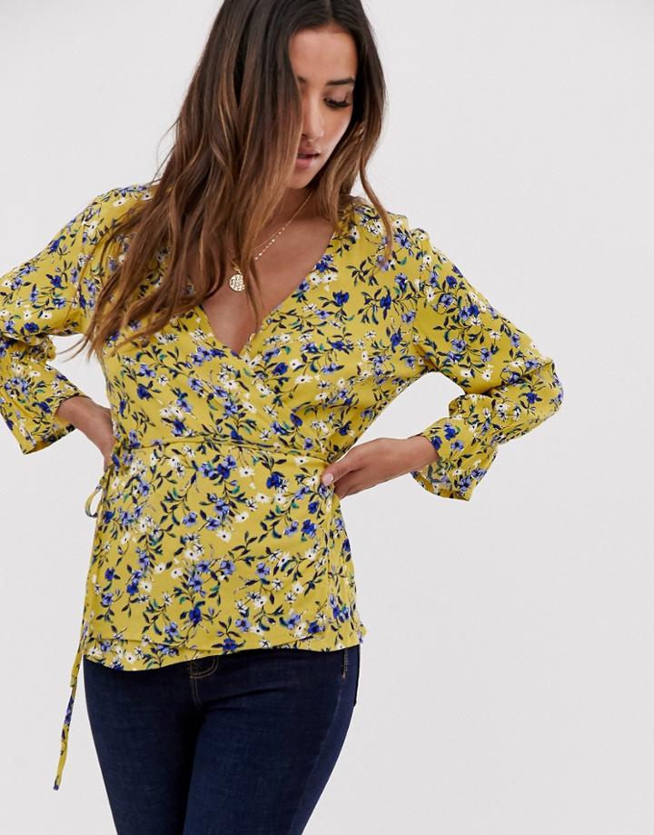 Mbym Floral Wrap Blouse - Multi