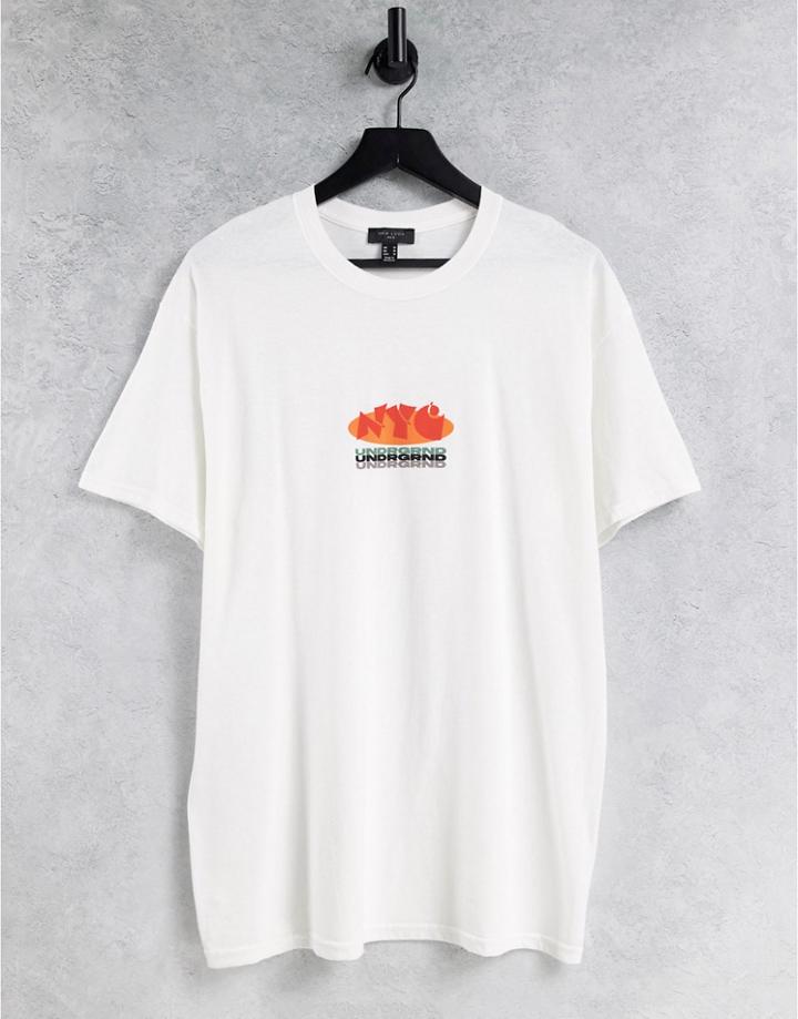 New Look Oversized T-shirt With Nyc Print In White