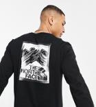 The North Face Stroke Mountain Long Sleeve T-shirt In Black Exclusive At Asos