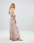 Island Stories Stripe Print Maxi Beach Dress - Pink