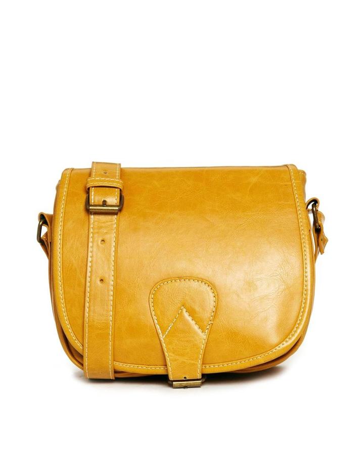 Liquorish Camel Crossbody Bag