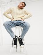 Asos Design Classic Rigid Jeans In Dirty Light Wash Blue-blues
