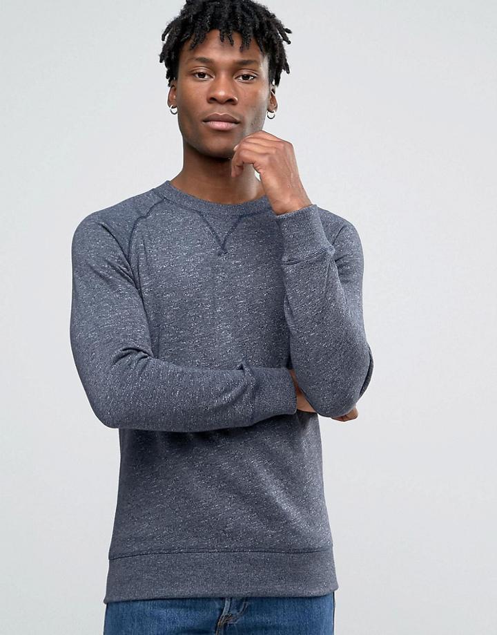 Esprit Crew Neck Sweat With Raglan Sleeve - Navy