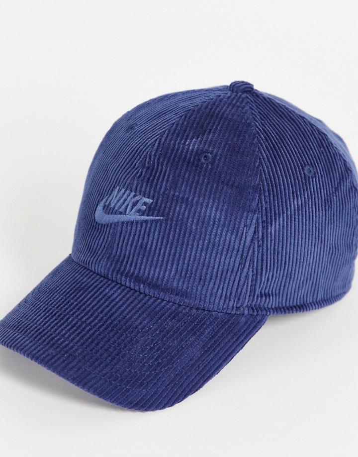 Nike H86 Futura Cord Cap In Navy