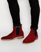 Bobbies L'horloger Suede Chelsea Boots - Red
