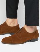 New Look Suede Oxford Shoes In Brown - Brown