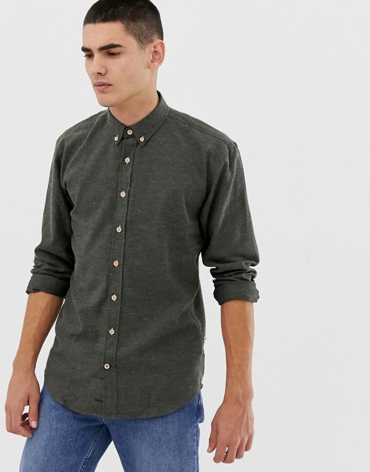 Kronstadt Army Melange Shirt - Green