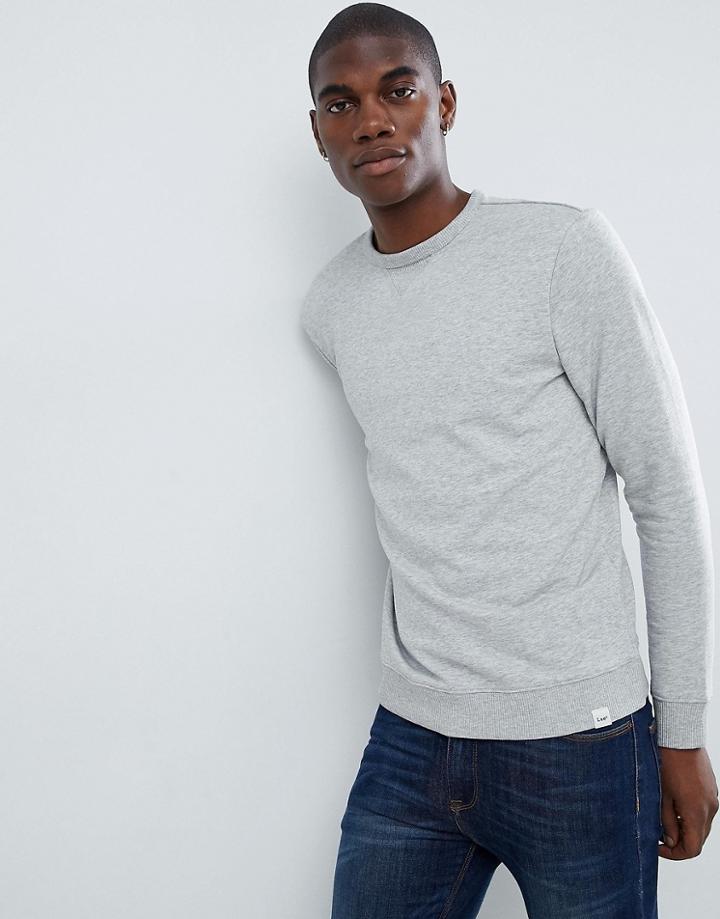 Lee Jeans Crew Neck Sweater-gray