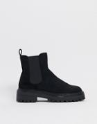 Asos Design Angelina Chunky Chelsea Boots In Black