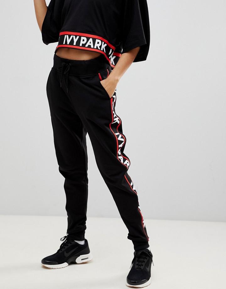 Ivy Park Flatknit Unisex Joggers - Black