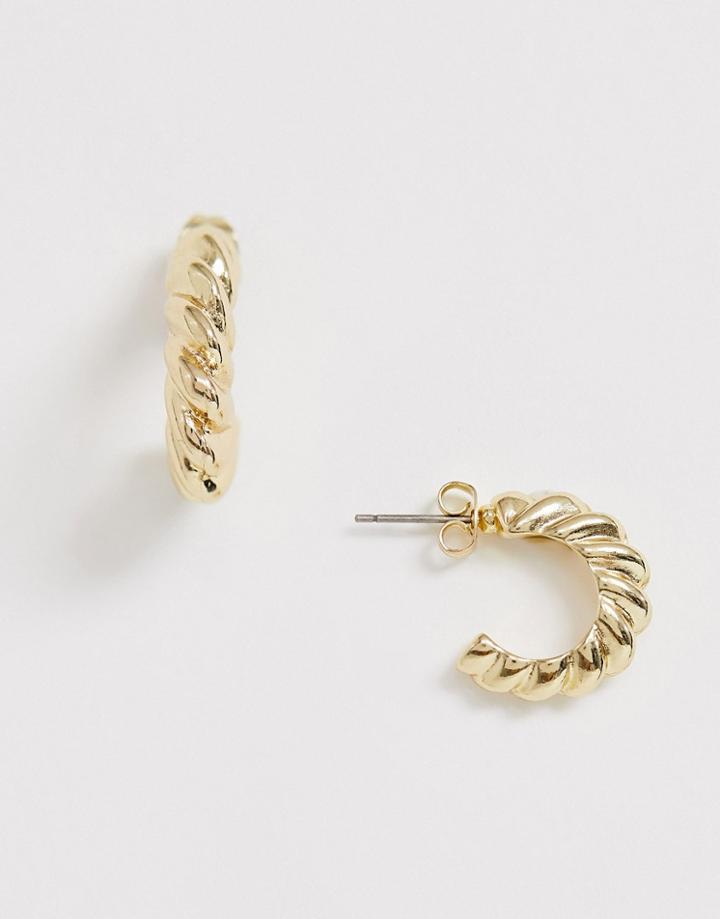 Pieces Mini Rope Hoops In Gold - Gold