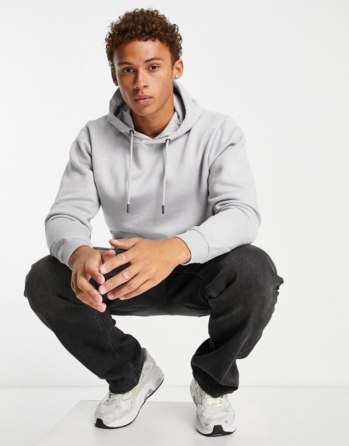 Soul Star Overhead Hoodie In Light Gray