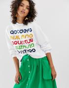 L.f.markey Alphabet Sweatshirt - White