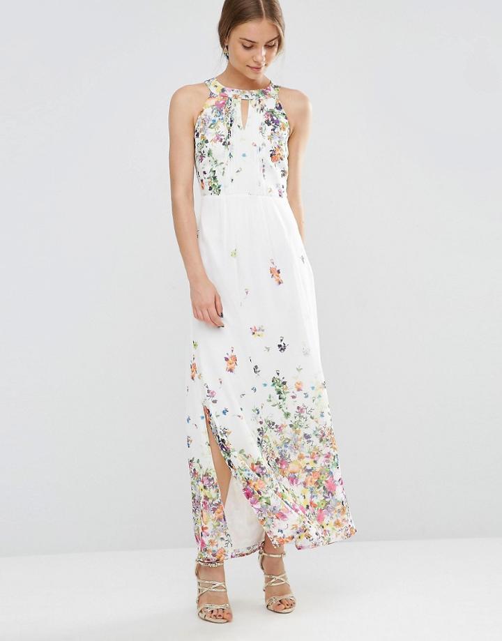 Uttam Boutique Floral Maxi Dress - Cream