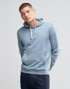 Farah Hoodie With F Logo In Regular Fit Blue Marl - Blue