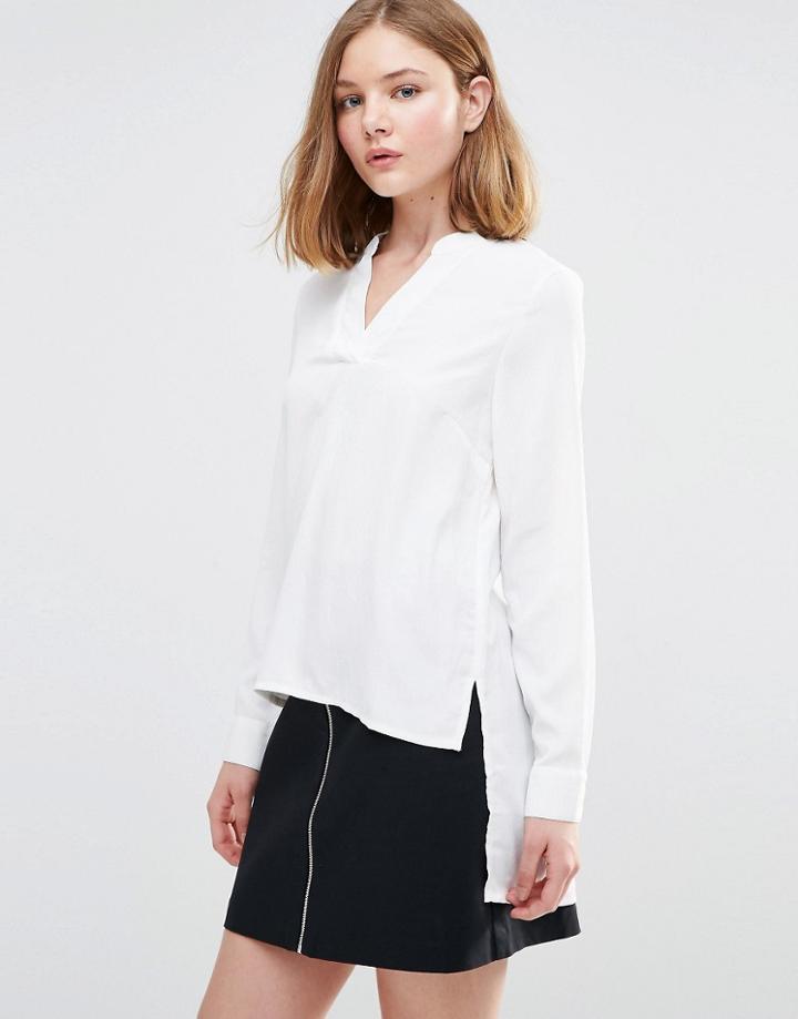 Vero Moda Maya Long Sleeve Top - Snow White