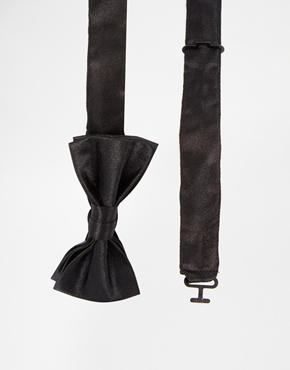 Asos Satin Bow Tie - Black