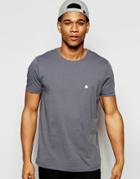 Asos T-shirt With Crew Neck And Embroidery - Castle Rock