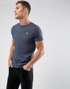Hollister Crew T-shirt Slim Fit Icon Logo In Navy - Navy