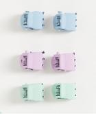 Madein 6 Pack Mini Hair Clips In Pastel-multi