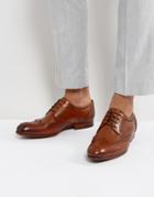 Ted Baker Granet Leather Brogue Shoes In Tan - Tan