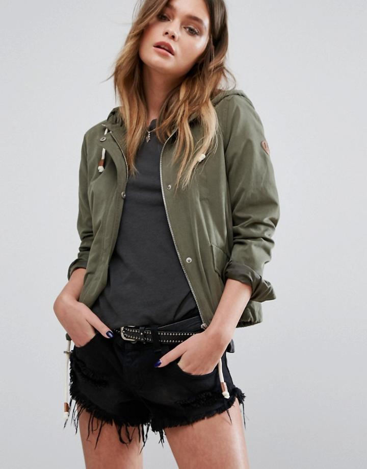 Only Short Parka - Green