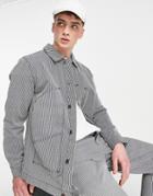 Topman Chore Jacket In Navy And White Stripe - Part Of A Set