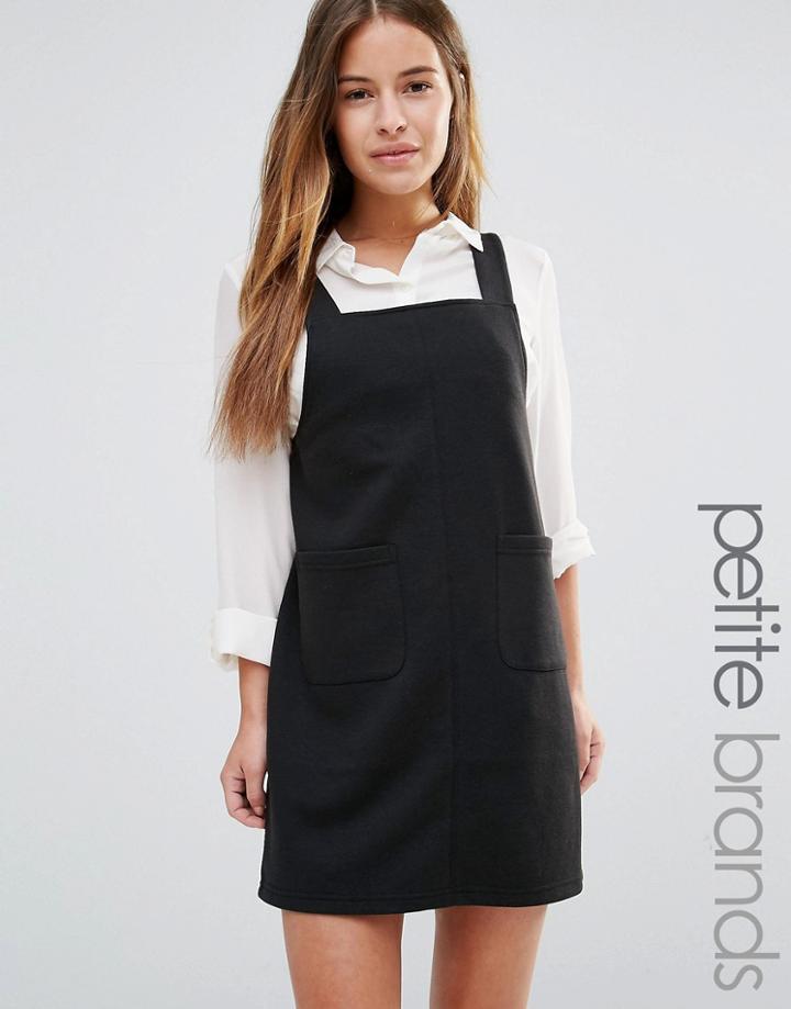 Vero Moda Petite Pinafore Dress - Black