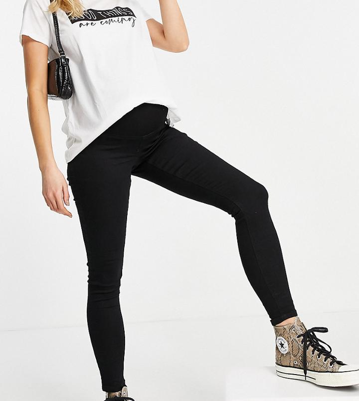 Topshop Maternity Over Bump Black Joni Jeans