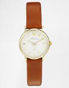 Marc Jacobs Baker Mini Brown Leather Strap Watch Mbm1317 - Brown