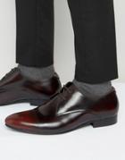 Kg Kurt Geiger Major Leather Derby Shoes - Red