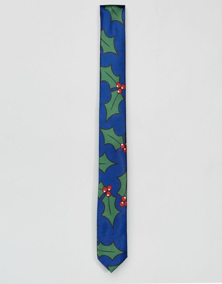 Ssdd Holidays Holly Tie - Black
