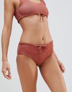 Zulu & Zephyr Bralette Bikini Bottom - Orange