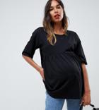Asos Design Maternity Casual Smock Top - Black