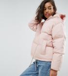 Asos Petite Ultimate Puffer Jacket - Pink