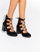 Asos Tangerine Lace Up Sandals - Black