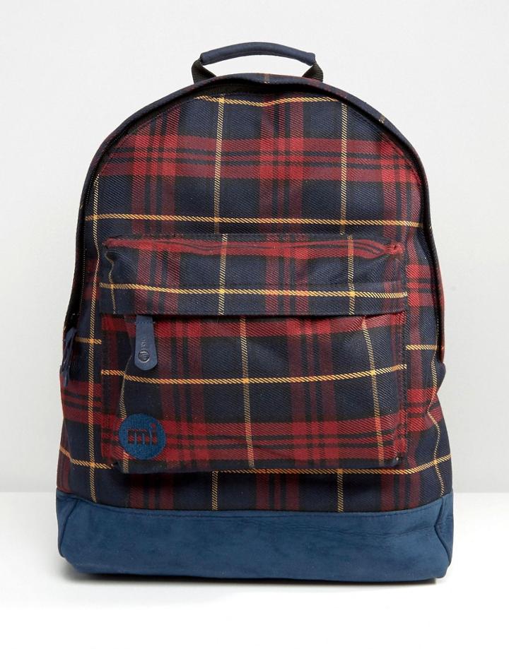 Mi-pac Plaid Backpack - Black