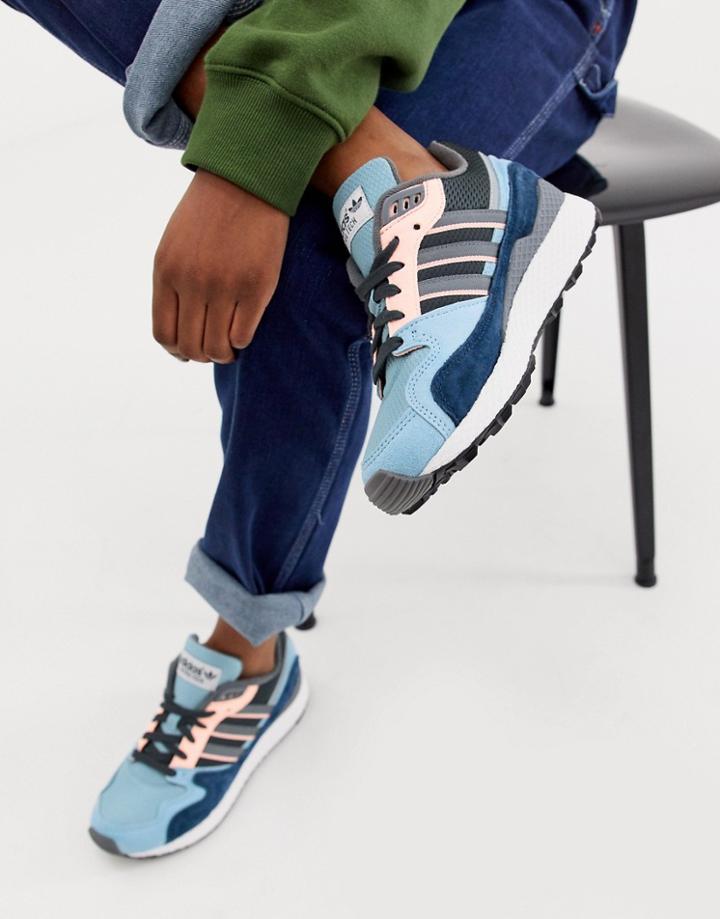 Adidas Originals Ash Gray Ultra Tech Sneakers - Gray