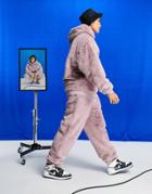 Asos Design Oversized Faux Fur Sweatpants In Pink - Part Of A Set
