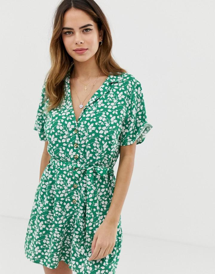 Abercrombie & Fitch Romper In Print-green