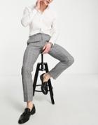 French Connection Suit Pants In Gray Check