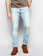Nudie Jeans Lean Dean Slim Tapered Fit Cirrus Sky Light Wash - Cirrus Sky